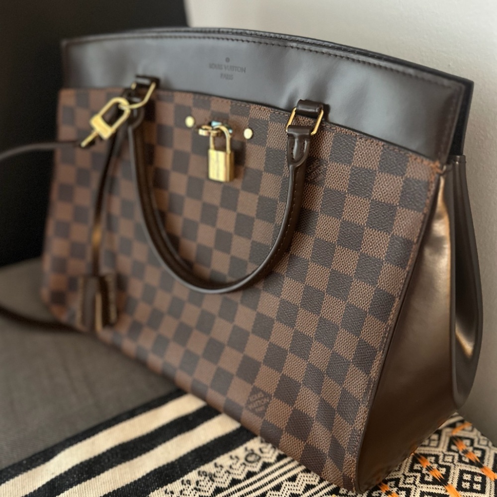 NEW Louis Vuitton Rivoli Handbag Damier MM - Brown